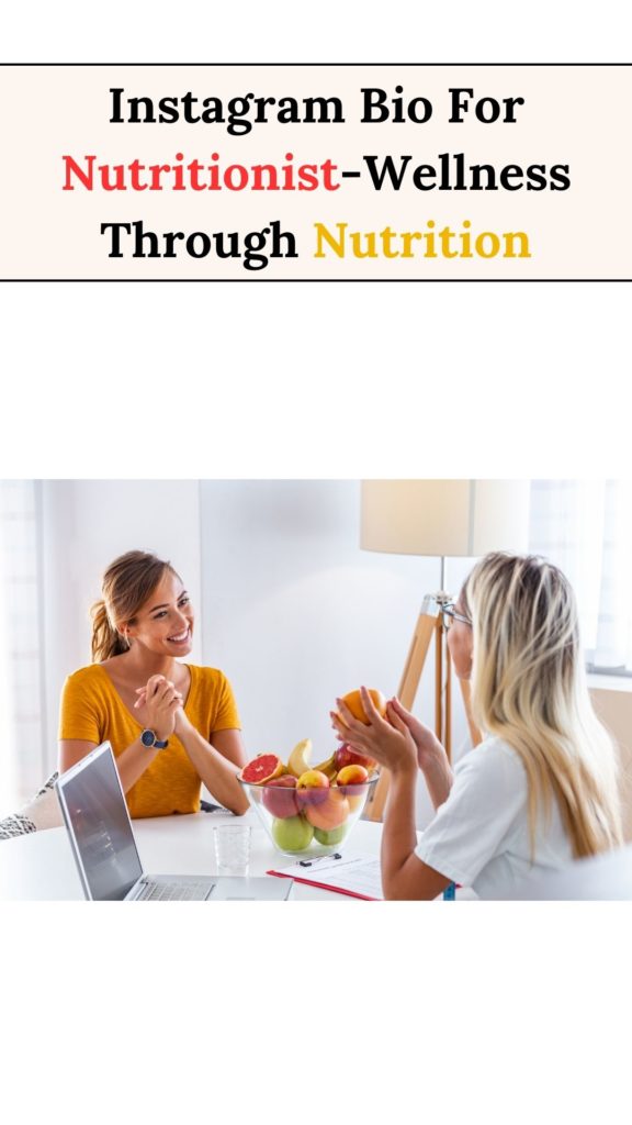 instagram bio for nutritionist