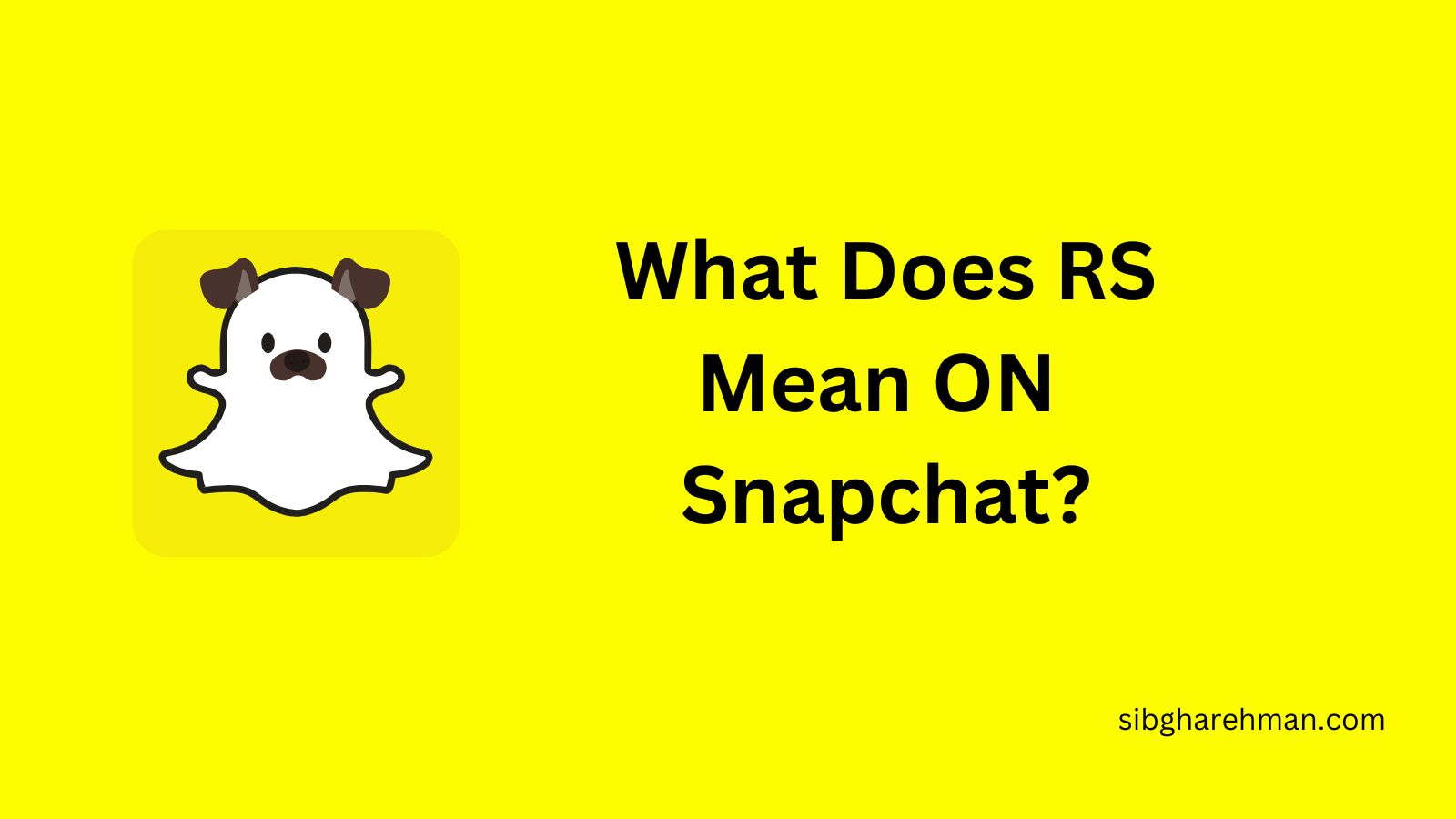 What Does RS Mean On Snapchat